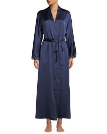 Christine Lingerie Bijoux Long Silk Robe at Neiman Marcus